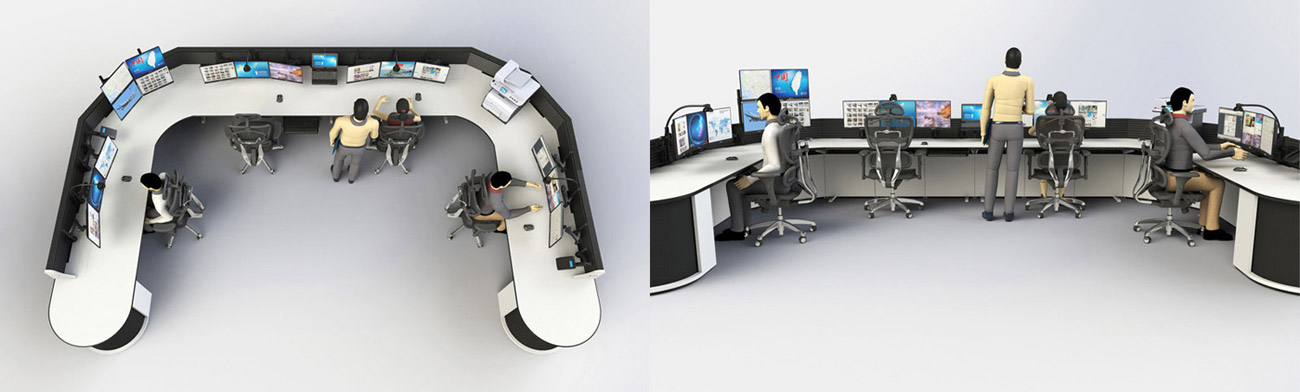 國家應急救援指揮中心調度臺案例圖片